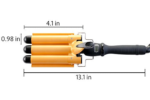 THE CURLING IRON WAND WITH THREE BARRELS TO CUT YOUR STYLING TIME IN HALF