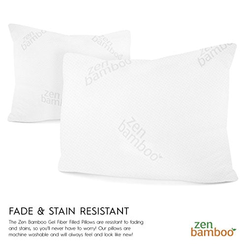 THE PILLOWS MADE WITH A BREATHABLE YET SUPPORTIVE BAMBOO COVER
