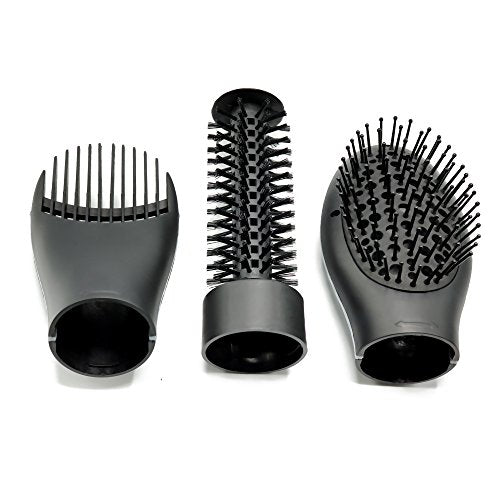 A FOUR-IN-ONE BLOW DRYER BRUSH KIT WITH STYLING ATTACHMENTS