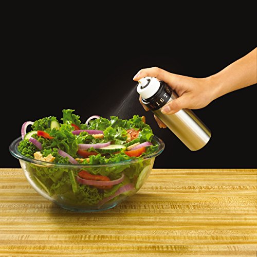 A SPRAYER DESIGNED TO ADD JUST ENOUGH OLIVE OIL TO FOOD