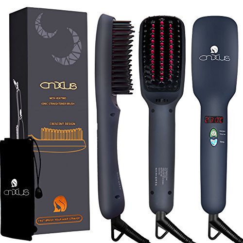 THE BRUSH THAT STRAIGHTENS YOUR HAIR AND LEAVES IT FRIZZ-FREE