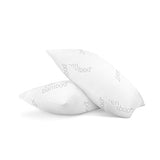 THE PILLOWS MADE WITH A BREATHABLE YET SUPPORTIVE BAMBOO COVER