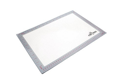 A SILICONE BAKING MAT THAT EVENLY BAKES COOKIES AND TREATS