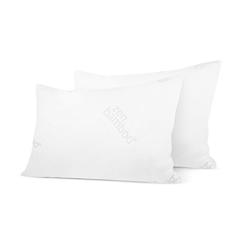 THE PILLOWS MADE WITH A BREATHABLE YET SUPPORTIVE BAMBOO COVER