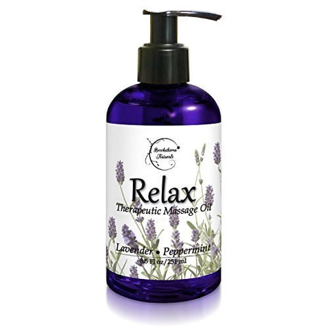 A LAVENDER MASSAGE OIL THAT YOU CAN USE ON YOURSELF OR SOMEONE ELSE