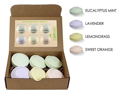 THESE AROMATHERAPY STEAMERS THAT ARE BASICALLY BATH BOMBS FOR YOUR SHOWER