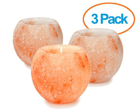 THESE HIMALAYAN SALT VOTIVE HOLDERS THAT ALSO PURIFY THE AIR IN YOUR HOME