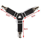 THESE SUSPENDERS ELIMINATE THE AGGRAVATING PROBLEM OF SHEET SLIPPAGE