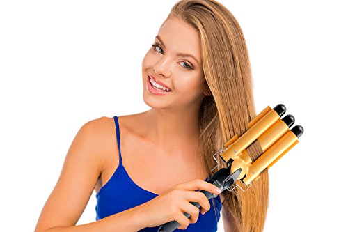 THE CURLING IRON WAND WITH THREE BARRELS TO CUT YOUR STYLING TIME IN HALF