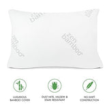 THE PILLOWS MADE WITH A BREATHABLE YET SUPPORTIVE BAMBOO COVER