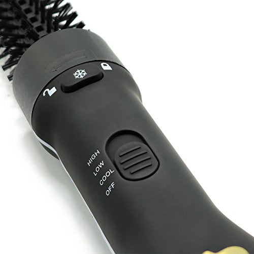 A FOUR-IN-ONE BLOW DRYER BRUSH KIT WITH STYLING ATTACHMENTS