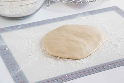 A SILICONE BAKING MAT THAT EVENLY BAKES COOKIES AND TREATS