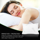 THE PILLOWS MADE WITH A BREATHABLE YET SUPPORTIVE BAMBOO COVER