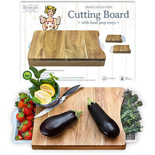 THE CUTTING BOARD WITH SPACE-SAVING TRAYS