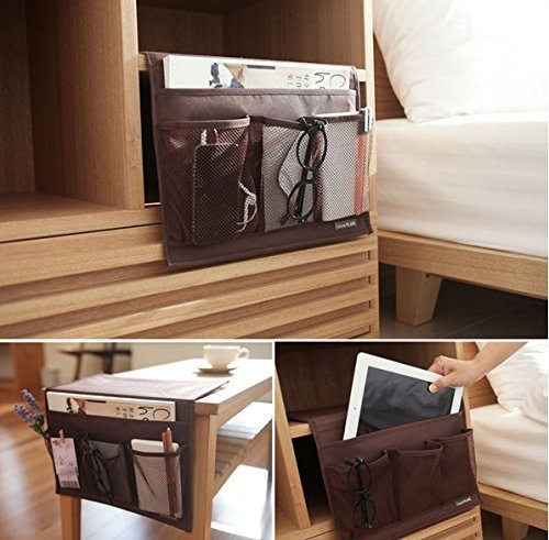 A THAT CADDY KEEPS ALL YOUR STUFF HANDY WHEN YOU'RE RELAXING IN BED