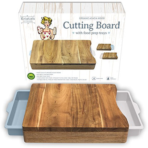 THE CUTTING BOARD WITH SPACE-SAVING TRAYS