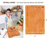 THIS CUTTING BOARD IS MADE FROM RENEWABLE BAMBOO