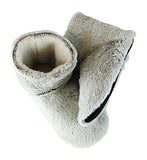 THE SLIPPERS WITH A MICROWAVABLE INSOLE FOR MORE WARMTH AND CIRCULATION