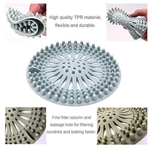 A SHOWER DRAIN COVER TO KEEP HAIR FROM CLOGGING PIPES