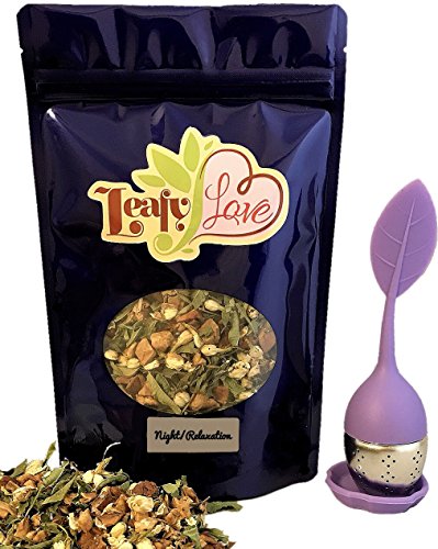 THIS SLEEP AND RELAXATION LOOSE-LEAF TEA BLEND THAT COMES WITH A FREE INFUSER