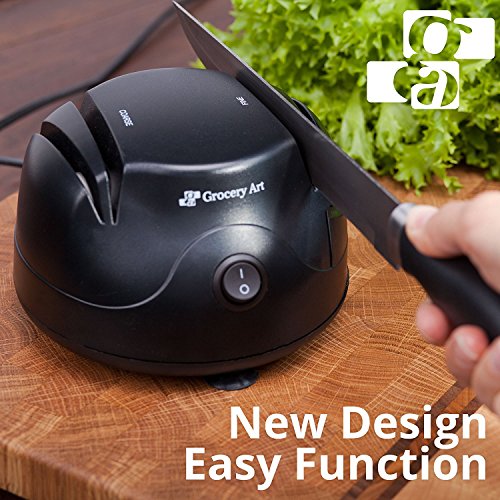 THIS ELECTRIC KNIFE SHARPENER THAT ALSO WORKS ON SCISSORS AND SCREWDRIVERS