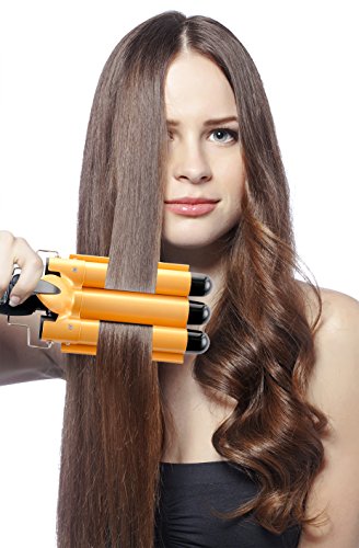 THE CURLING IRON WAND WITH THREE BARRELS TO CUT YOUR STYLING TIME IN HALF