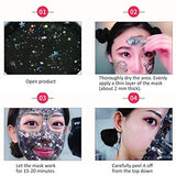 Peel Off Mask, Moisturizing Mask for Face, Star Mask Bling Glitter Deep Cleansing Pore Moisturizing Blackhead Remover Mask, 50ml