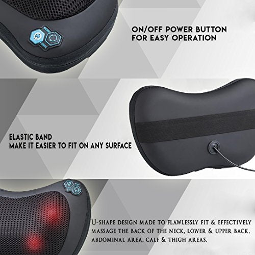 A DEEP-KNEADING SHIATSU MASSAGER WITH HEAT TO MELT AWAY YOUR TENSION