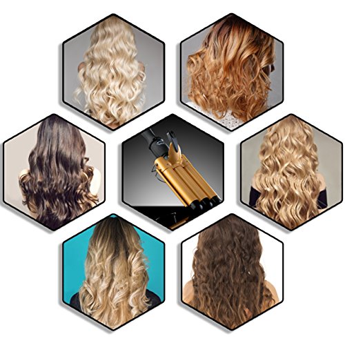 THE CURLING IRON WAND WITH THREE BARRELS TO CUT YOUR STYLING TIME IN HALF