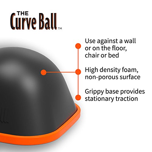 Tiger Tail Curve Ball - Stationary Foam Roller - Deep Tissue Massage Ball - Stable and Controlled  for Sore Muscles - Perfect Trigger Point Release Massager For Back, Legs, Shoulder, Glutes, and More