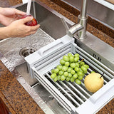 AN EXPANDABLE DRYING RACK THAT FITS OVER YOUR SINK